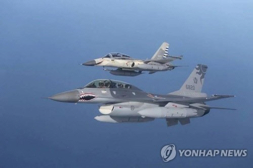 중국군 군용기들[대만 국방부 제공] 연합뉴스